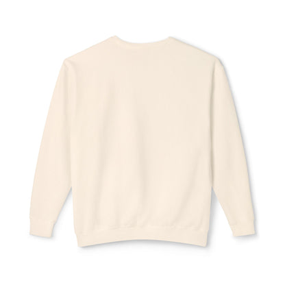 Irate Diagonal Crewneck Sweatshirt — Retro Lettering Casual Pullover