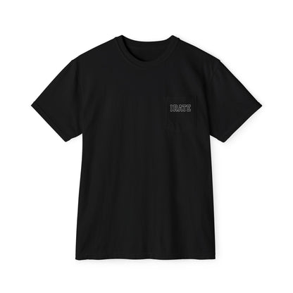 Pocket T‑Shirt — Minimal 'THAT?' Chest Pocket Graphic