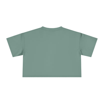 Crop Tee — "IRATE" Bold Lettering Graphic Top