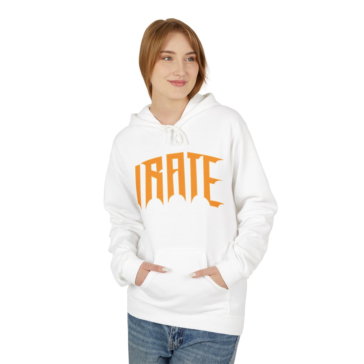 Brute Gothic Logo Hoodie - Orange Graphic Pullover